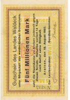 5 Mio. Mark Paul Pusch, Bad Wildungen Landesdirektor & Dom�nenkammer Land Waldeck Inflationsausgabe averssmall.jpg