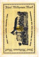 5 Mio.Mark Paul Pusch, Bad Wildungen Landesdirektor & Dom�nenkammer Land Waldeck Inflationsausgabe reverssmall.jpg