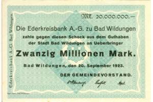 20 Mio.Mark Paul Pusch, Bad Wildungen   avers.jpg