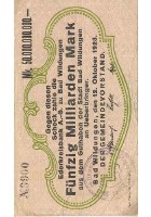 50 Mrd. Mark Paul Pusch, Bad Wildungen Stadt Bad Wildungen Inflationsausgabe averssmall.jpg