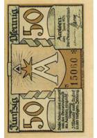 50 Pfennig Louis Koch , Halberstadt Stadt Arolsen Serienschein averssmall.jpg