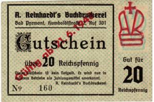 20 Reichspfennig A. Reinhardt, Bad Pyrmont   avers.jpg