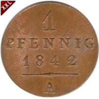 1 Pfennig Georg Heinrich Waldeck - Pyrmont avers.jpg