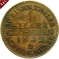 1 Silbergroschen Georg Heinrich Waldeck - Pyrmont avers.jpg